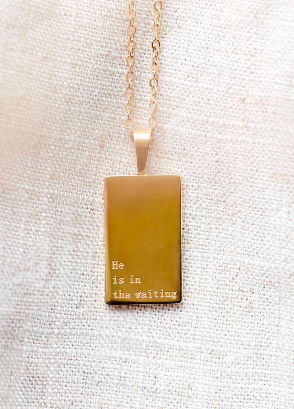 Necklace: 18kt Gold He is in the Waiting