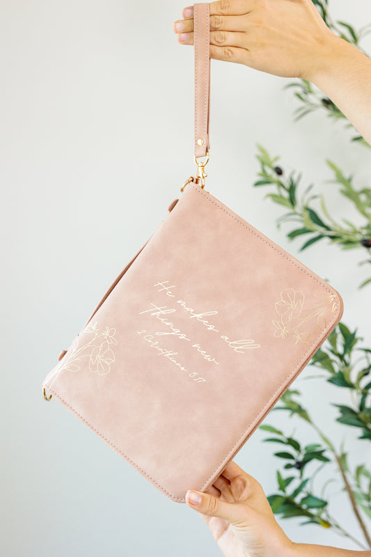 All Things New | Mauve Bible Cover